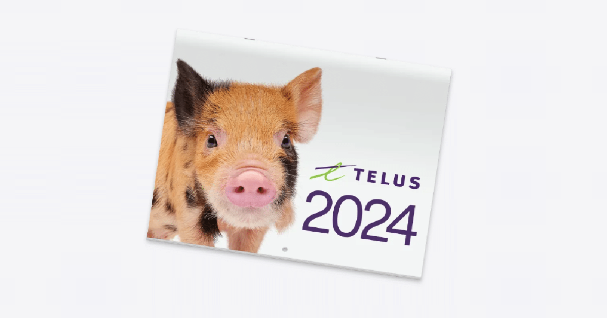 Free 2024 Telus Calendar • Canadian Savers