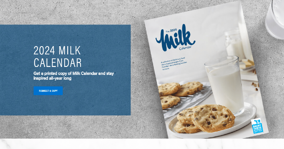 Get Your FREE 2024 Milk Calendar • Canadian Savers