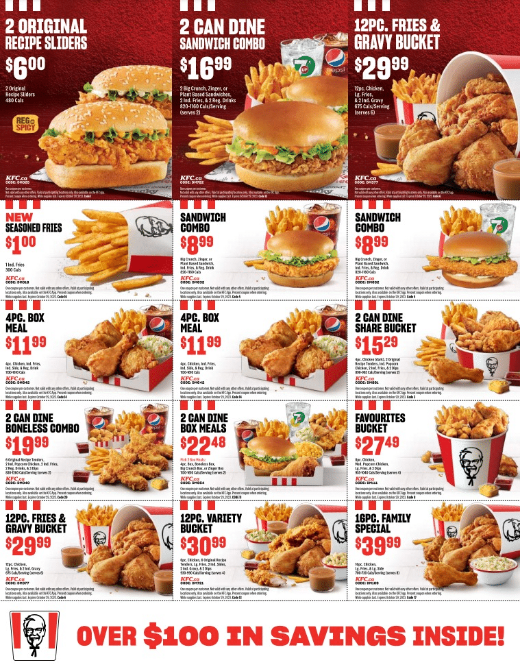 KFC Coupons & Deals Canada 🔥 January 2024