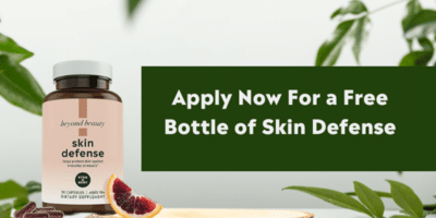 free skin defense bottle